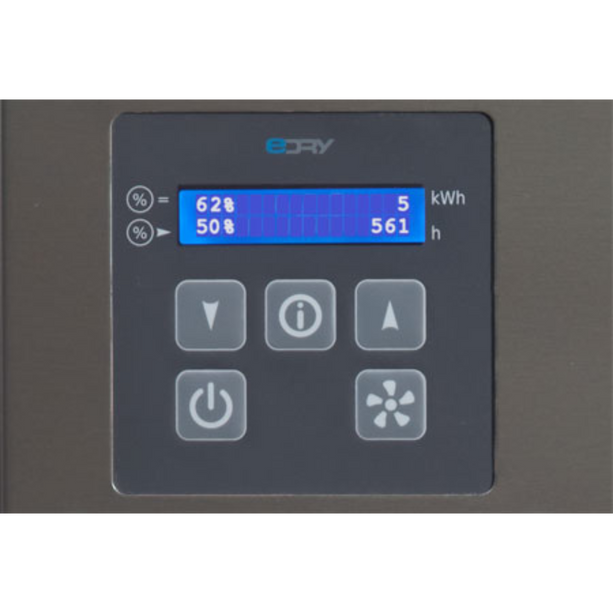 Aerial AD 520 Luftentfeuchter für Räume bis 90 m², mobil, geeignet für 10 bis 32 °C, Bruttogewicht 13 kg.