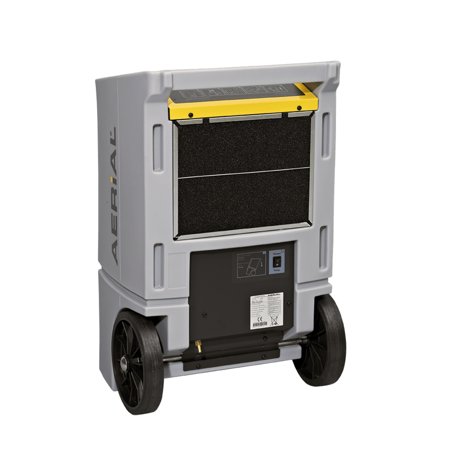 Aerial AD 780-P Luftentfeuchter mit integrierter Pumpe und Hygrostat, ideal für Bautrocknung.