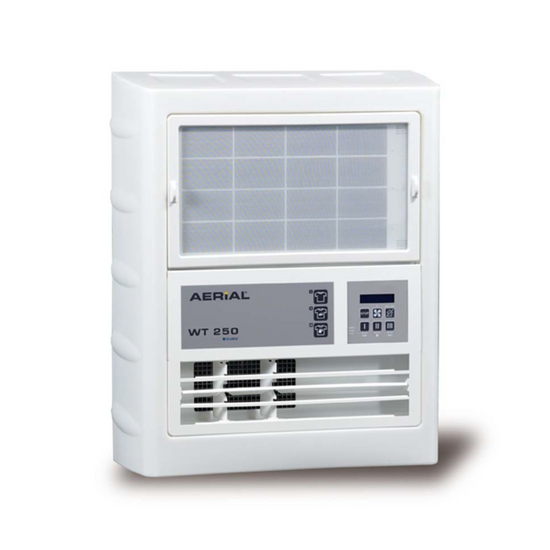 Aerial WT 250 Wäschetrockner mit Wandmontage, geeignet für Räume bis 50 m², inklusive Heissgas-Abtauung.