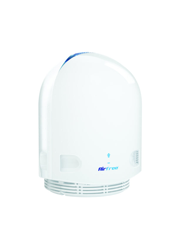 Airfree P40 Luftreiniger in modernem Design, geeignet für Räume bis 16 m² ohne Filterwechsel.
