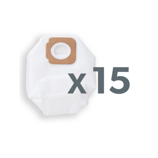 Dreilagige Staubfilterbeutel für hygienische Reinigung mit Gtech HyLite - 15 Stück im Beutel.