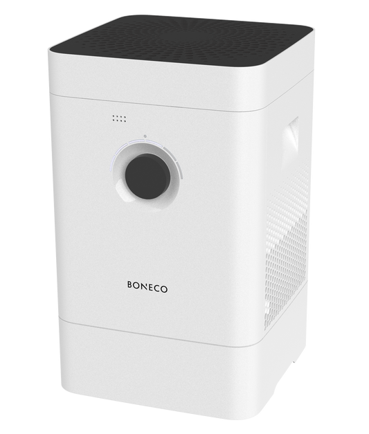 Boneco H300 HYBRID Luftbefeuchter und Luftreiniger mit 3-in-1-Funktion und automatischer Abschaltung.