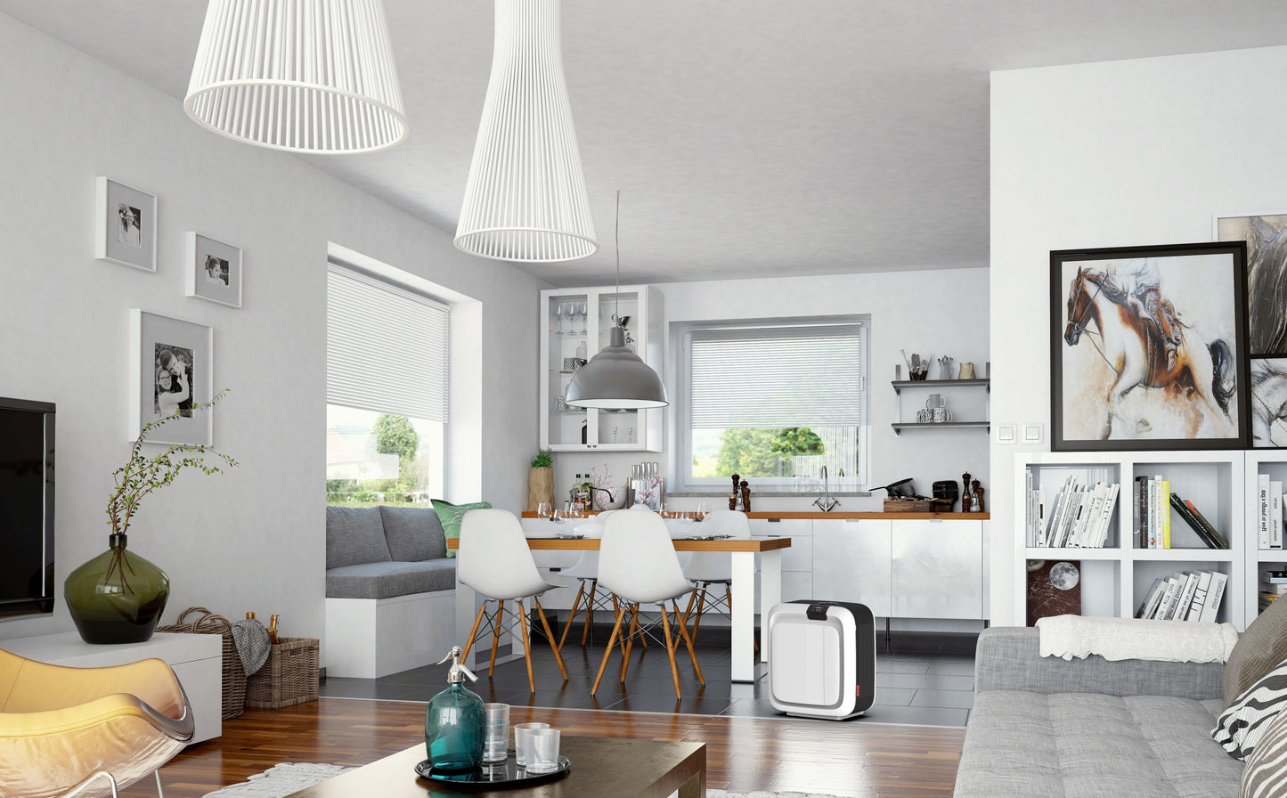 Boneco H700 HYBRID Luftbefeuchter und Luftreiniger mit digitalem Display und 10L Wassertank für optimale Luftfeuchtigkeit.