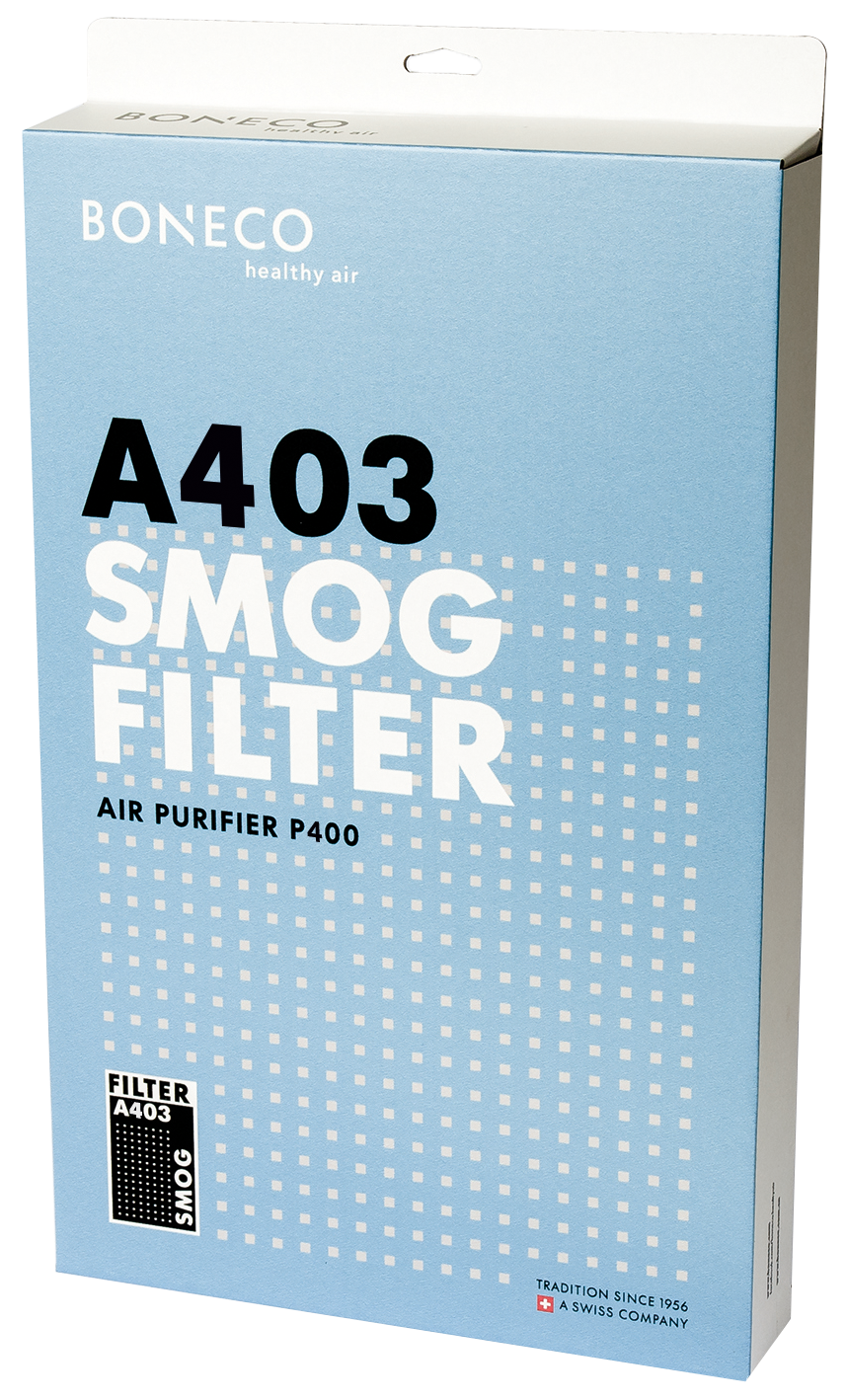 Boneco P400 A403 Smog Filter zur Luftreinigung gegen Allergene, Staub und schädliche Gase.