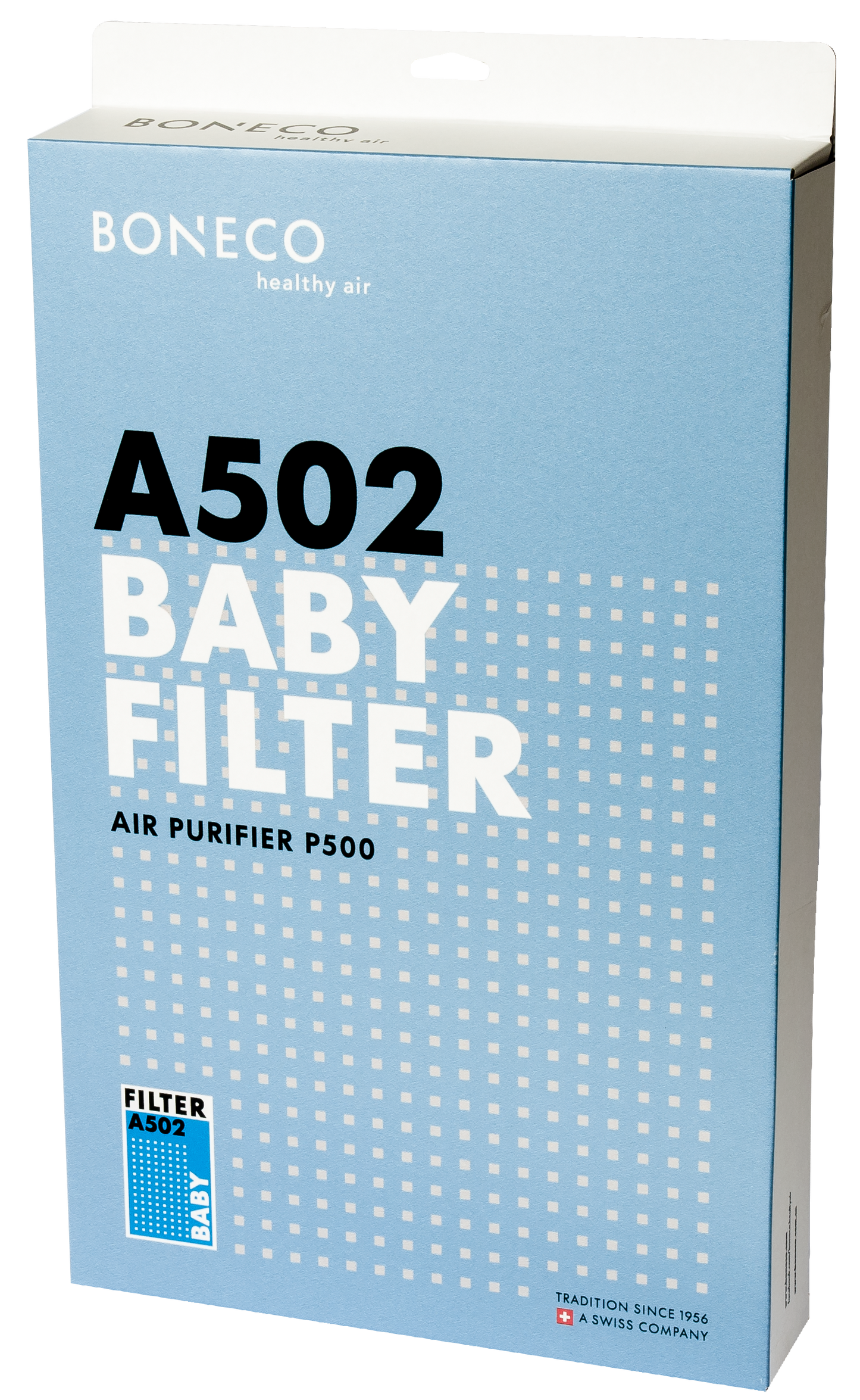 Boneco P500 A502 Baby Filter zur Luftreinigung von Allergenen und Schadstoffen für gesunde Raumluft.