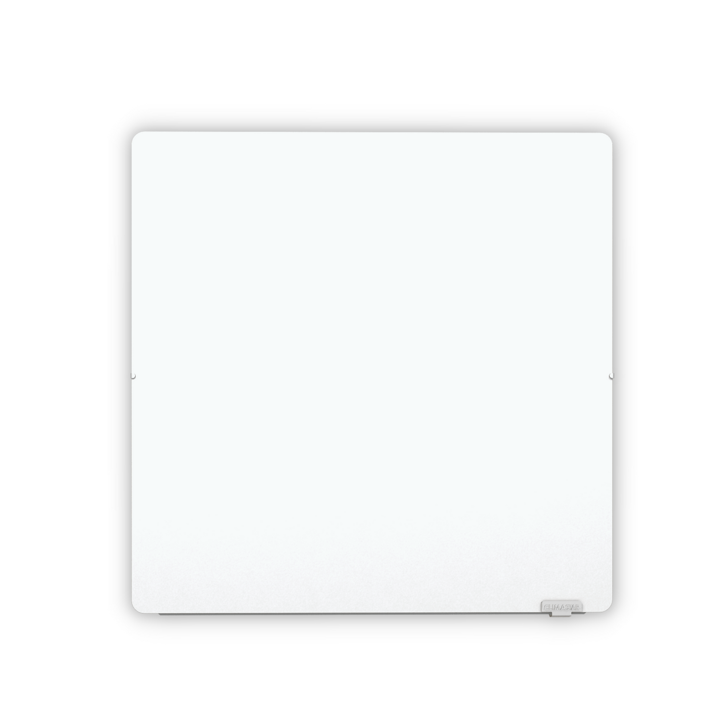 Climastar Avant WiFi Heizpanel 800 W in Weiss mit Steinoberfläche, 50 x 50 cm, programmierbarem Thermostat.