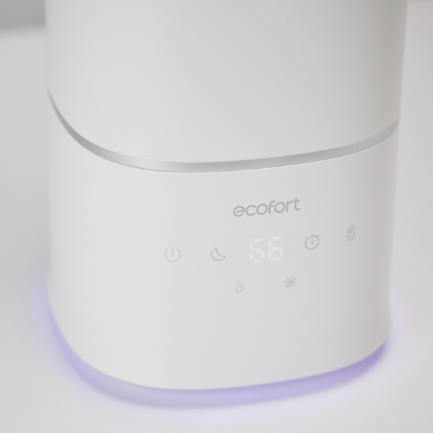 ecoQ HumidAir U400+ Luftbefeuchter mit Ultraschall-Technologie, 3 Stufen, Hygrostat und Wi-Fi Steuerung.