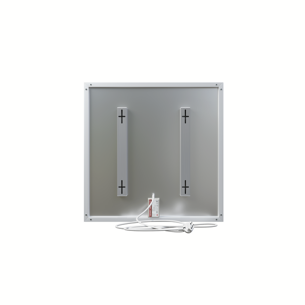 ecoheat Basic Infrarotheizung 400 W in Weiss, platzsparend, für Wandmontage, 60 x 60 cm, wartungsfrei, TÜV geprüft.