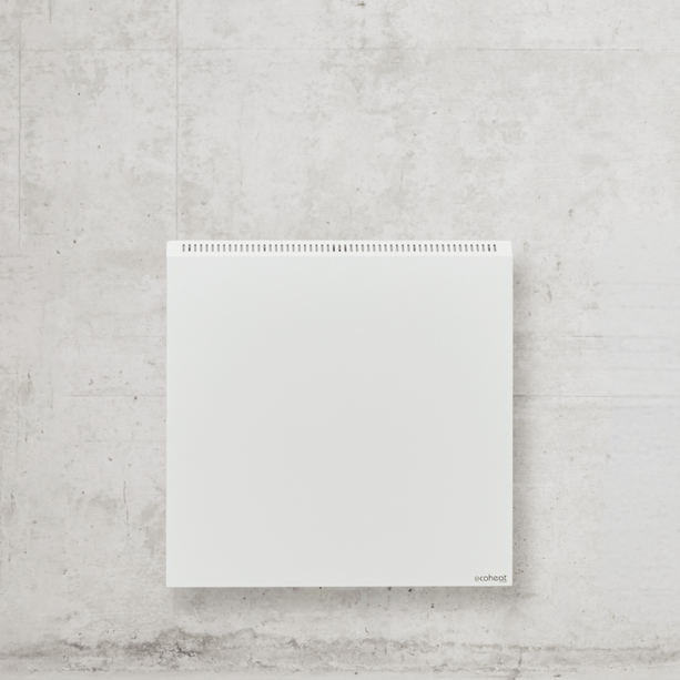 ecoheat Hybrid 600 Heizung: Wand- und Deckenmontage mit Infrarot & Konvektion, 600 W, wartungsfrei, EU-zertifiziert.