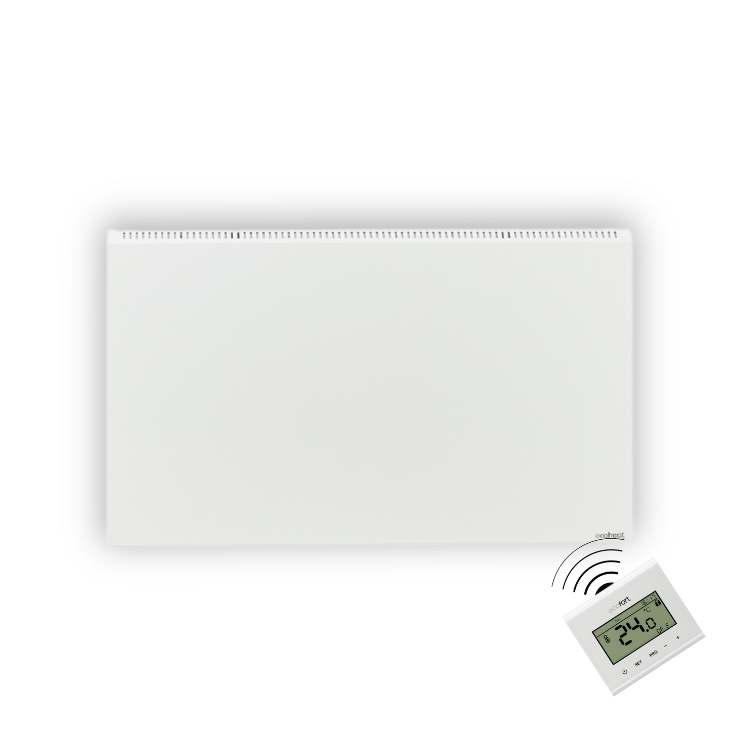 ecoheat Hybrid-T 1000 Wandheizung mit Infrarot- und Konvektionsheizung, ökologisch und effizient für Räume bis 10 m².