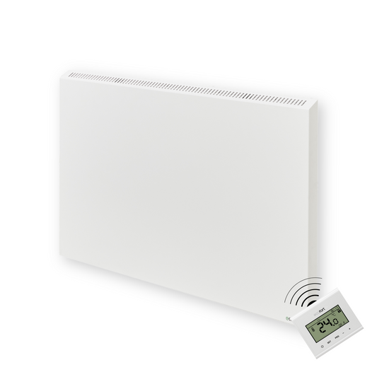 Hybrid-Heizgerät ecoheat Hybrid-T 1000 mit Wandmontage, 1000 W Heizleistung und effizienter Technologie.