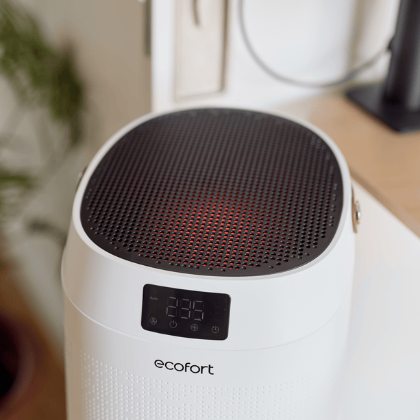 80 m² reine Luft: Der CleanVac 400+ mit UV-C-Licht & ecofort App sorgt für keimfreie, gesunde Luft – leise & effizient.