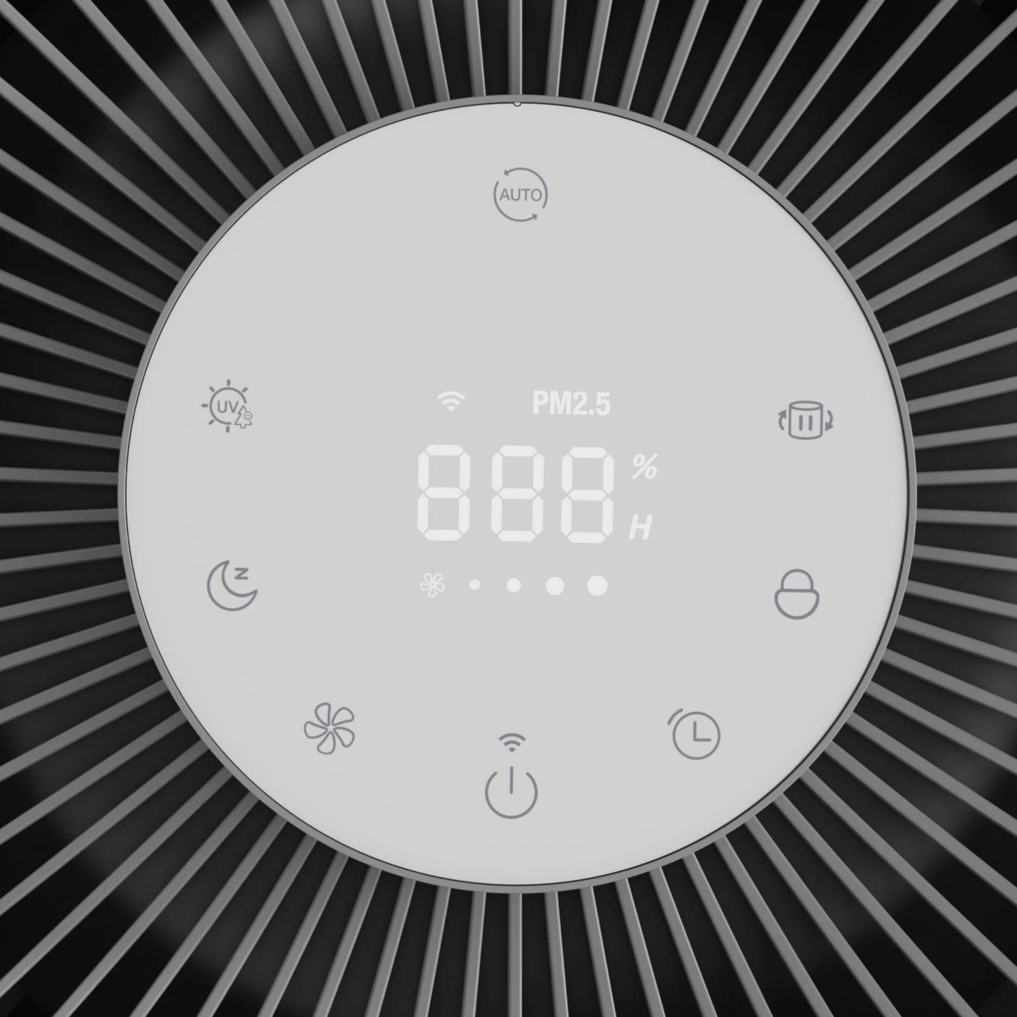 Der ecoQ CleanAir 600+ schafft bis 130 m² – Luftreiniger mit leiser Leistung & integrierter Anzeige für beste Luftqualität.