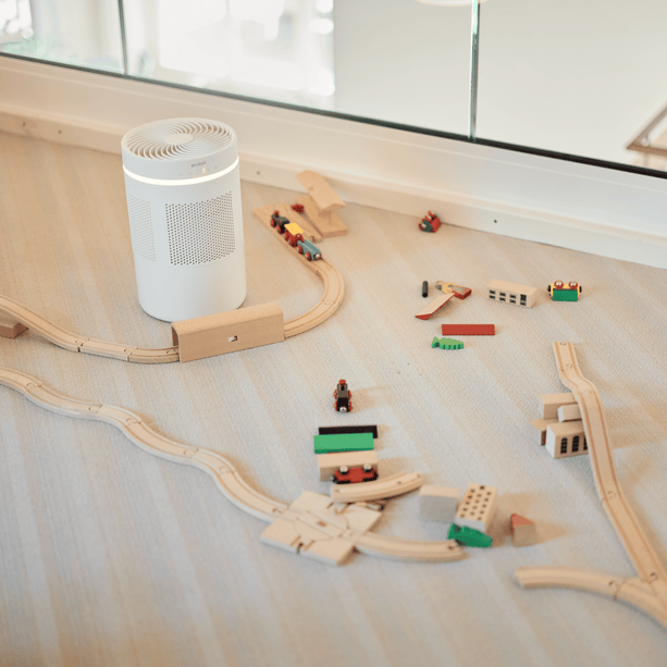 ecoQ HumidAir E300+: Leise & hygienisch befeuchten – für bis zu 40 m², mit langlebigem, waschbarem Filter für saubere Luft.