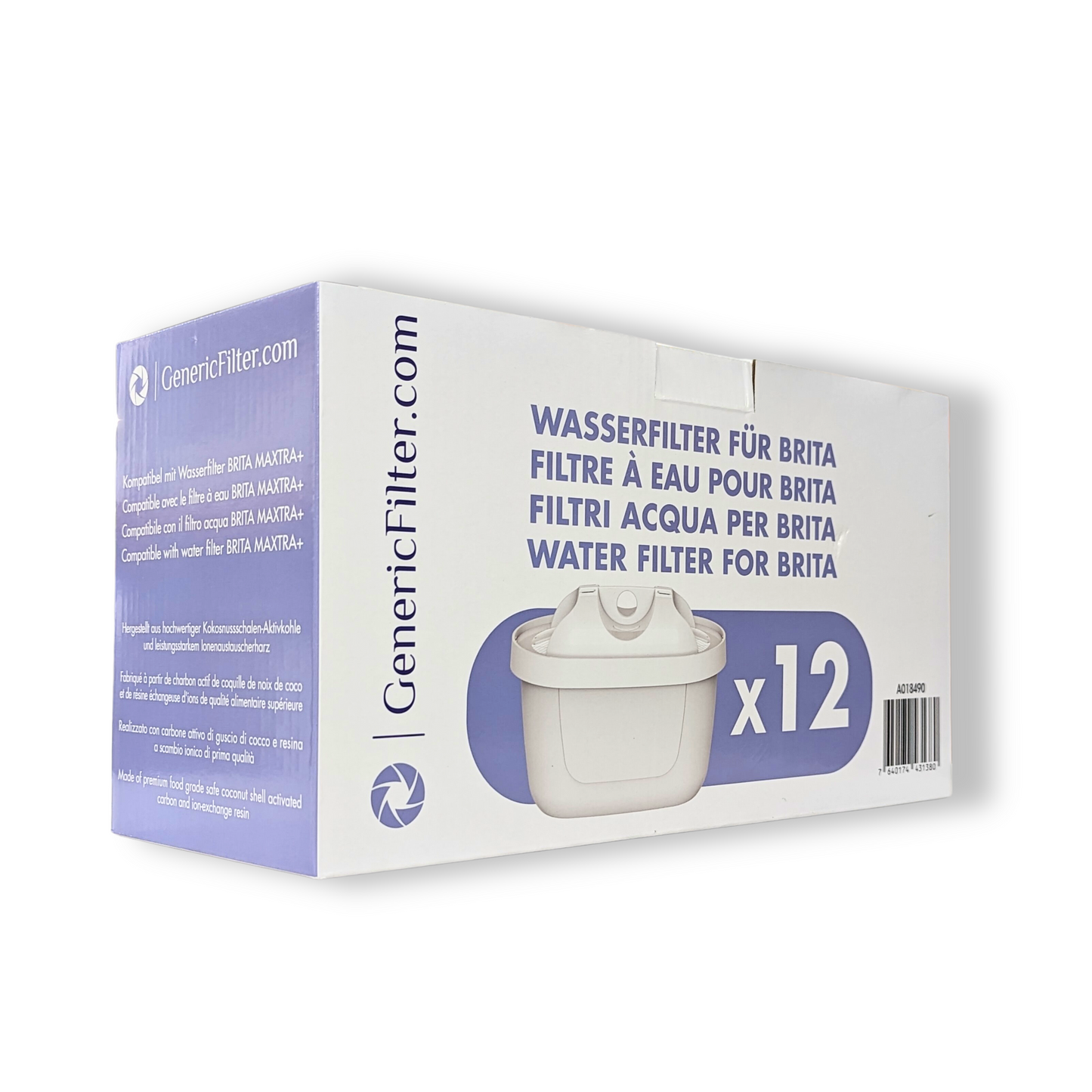 GenericFilter für Brita Maxtra plus - 12 Wasserfilter für optimale Wasserqualität
