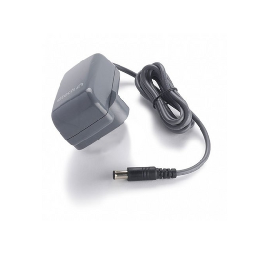 Gtech Ladegerät für ecoQ Staubsauger in Kunststoff, 9.7 cm breit, 5.5 cm hoch, 11 cm lang.