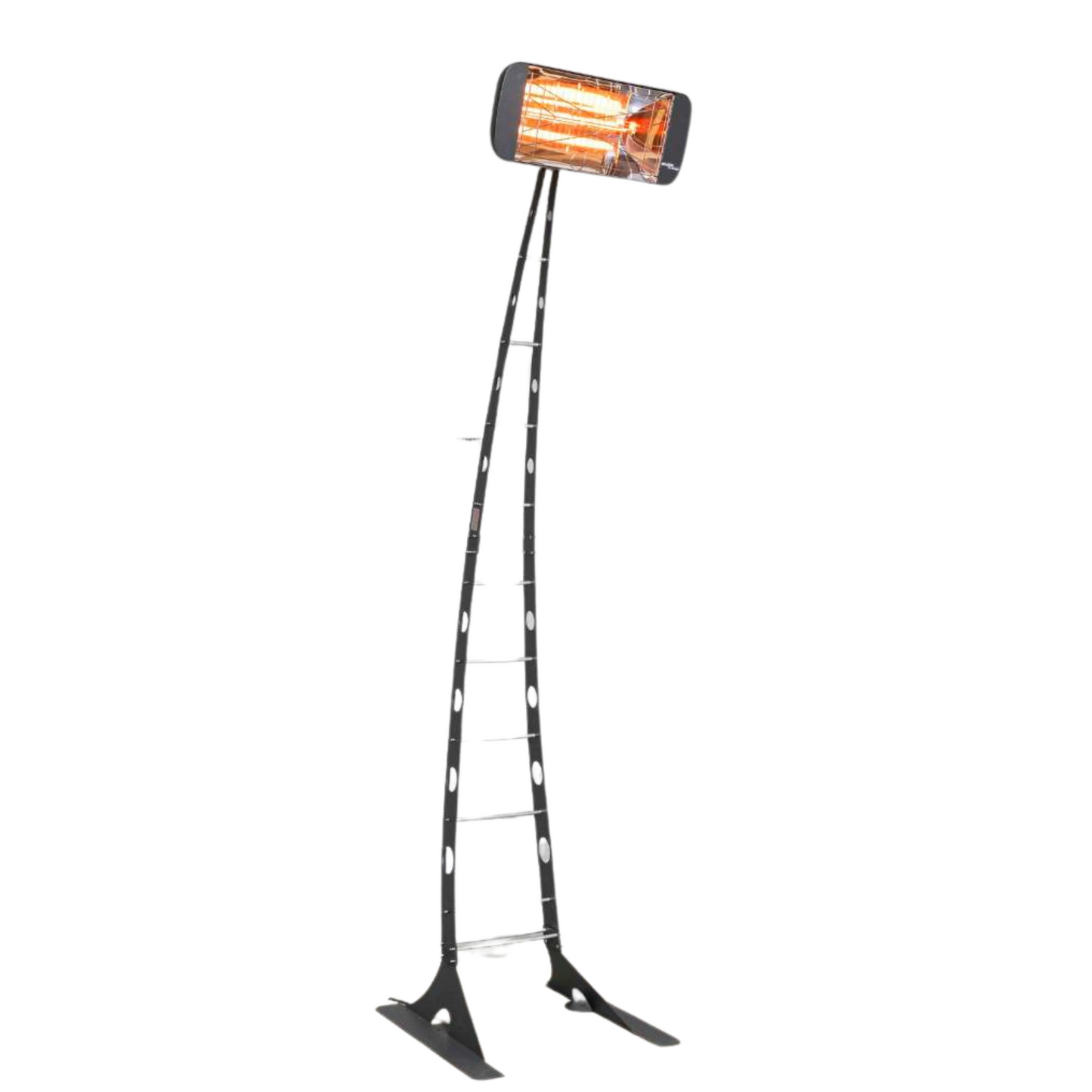 Heliosa Giraffa Heizstrahler in Anthrazit, modernes Design für mobilen Einsatz und angenehme Wärme.