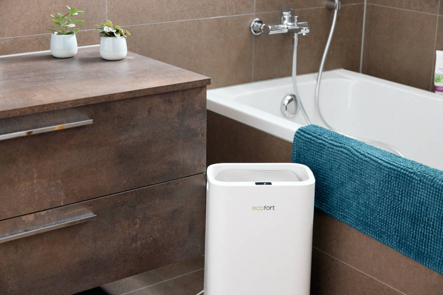 ecoQ DryAir 20L Energy Saver dans la salle de bain