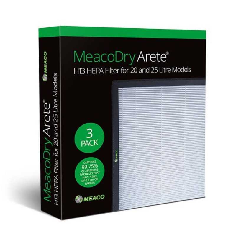 Meaco Arete® Filtre HEPA pour 20L / 25L (pack de 3)