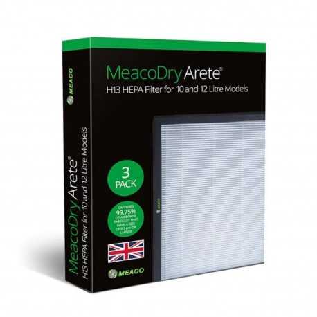 Meaco Arete® Filtre HEPA H13 (3 pièces) pour 10L