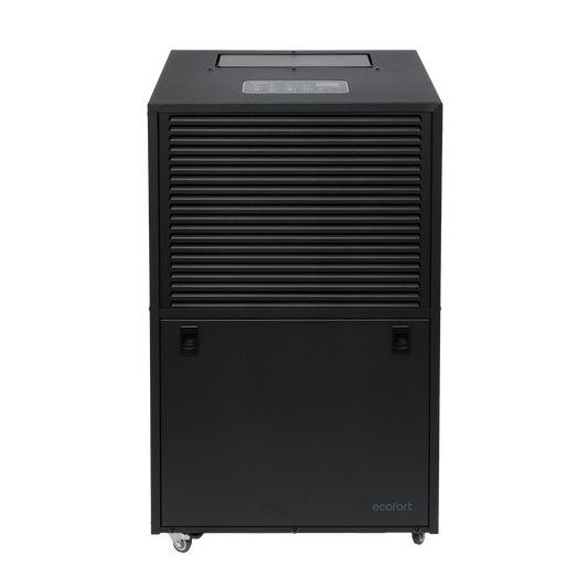 ecodry Neptun XP Black Raum- und Wäschetrockner in Frontansicht