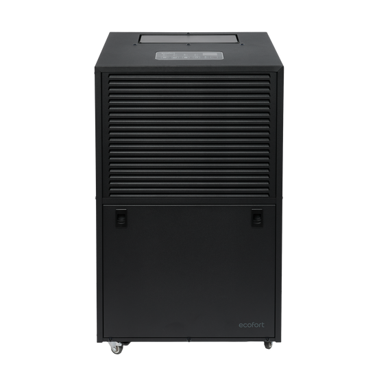 ecodry Neptun XP Black Raum- und Wäschetrockner in Frontansicht