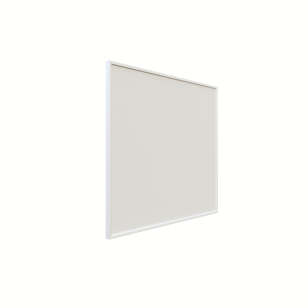 Infrarotheizung ecoheat Basic 400 W, 60 x 60 cm, platzsparend, moderne Aluminium-Oberfläche, Wandmontage.