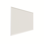 ecoheat Basic Infrarotheizung 600 W in Aluminium, platzsparend und formschön, Montage an der Wand oder Decke.