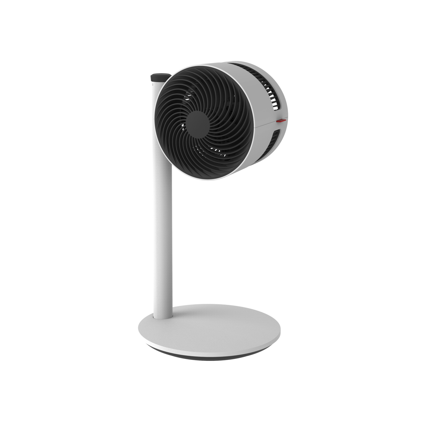 Stilvoller Boneco Air Shower F120 Ventilator mit elegantem Standfussdesign für optimale Luftzirkulation.