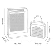 Argo Ulisse 13 DCI eco Wi-Fi Split-Klimaanlage, energieeffizient, 3 Betriebsstufen, leise mit Wi-Fi-Steuerung.