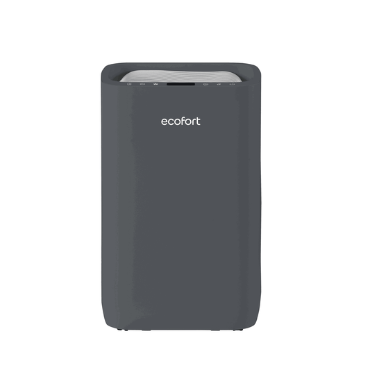 ecoQ DryAir 20L Energy Saver – Cool Gray, energieeffizienter Raumentfeuchter bis 50 m², ultra-leise, starker TCS Testsieger