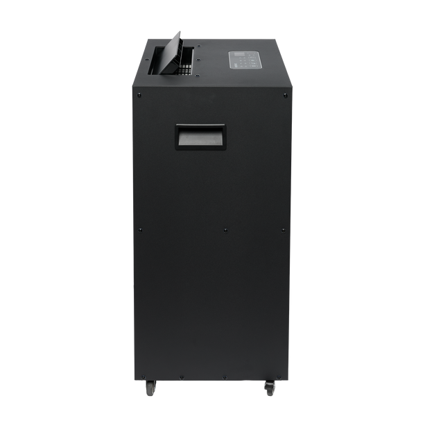 ecodry Neptun XP Black Seitenansicht mit Griff und mobilem Gehäuse