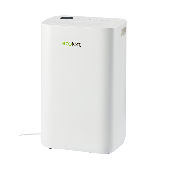 ecoQ DryAir 25L Complete Luftentfeuchter mit Hygrostat, Timer und kindergesicherter Funktion.