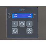 Aerial AD 540 Luftentfeuchter für beheizte Räume bis 180 m², mobil mit Standfüssen und Bruttogewicht 13 kg.