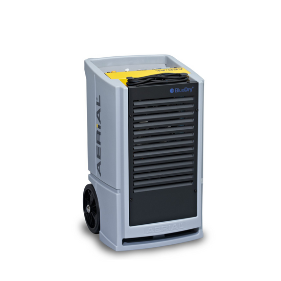 Aerial AD 750 Luftentfeuchter ohne integrierte Kondensatpumpe, einfach zu bedienen, für Räume bis 750 m³ geeignet.