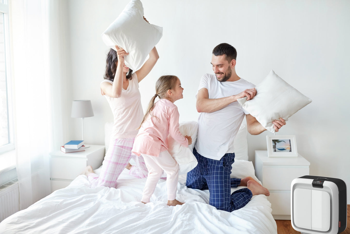 Boneco H700 Hybrid Luftbefeuchter und Luftreiniger mit Aktivkohlefilter für optimale Luftqualität.