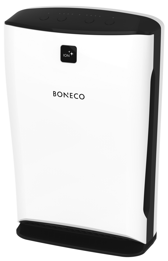 Boneco P340 Luftreiniger mit HEPA-Filter und Aktivkohlefilter, ideal für Zuhause bei Allergien und Schadstoffen.