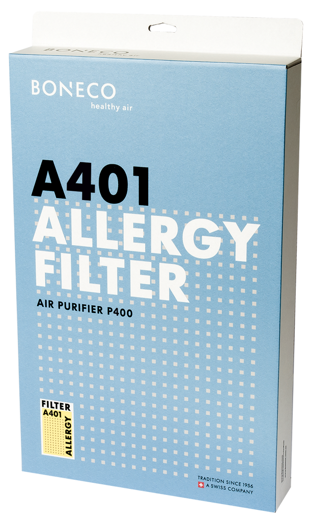 Boneco P400 A401 Allergy Filter zur effektiven Luftreinigung gegen Allergene, Staub und Bakterien.