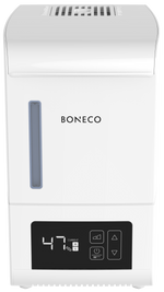 Boneco S250 Verdampfer Luftbefeuchter für hygienische Luftbefeuchtung mit Duftstoffbehälter und automatischer Abschaltung.