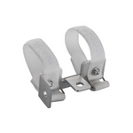 Burda Kletthalterung für Infrarotheizstrahler mit Klettverschluss, ideal für temporäre Befestigung an Halterungen.