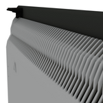 Climastar Avant Touch Hybridheizung 2000 W mit Steinoberfläche, 50 x 100 cm, in dunklem Naturton.