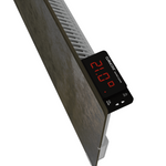 Climastar Avant Touch 2000 W Hybridheizung mit Thermostat und Steinoberfläche, 50 x 100 cm, in Terra Limestone.