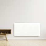 Climastar Avant Touch 2000 W Hybridheizung mit WiFi und programmierbarem Thermostat, 50 x 100 cm, weisse Quartz-Oberfläche.