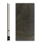 Hybrid-Infrarotheizung Climastar Avant mit 1300 Watt und WiFi-Steuerung, Masse 100 x 50 cm in Terra Limestone.