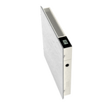 Hybridheizung Climastar Avant WiFi 800 W mit programmierbarem Thermostat, 50 x 50 cm, Steinoberfläche.