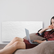 Climastar Avant WiFi Heizung 2000 W in Steinoptik, 50 x 100 cm, mit programmierbarem Thermostat.