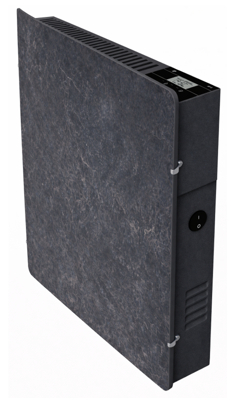 Climastar Avant WiFi Heizung 800 W in Steinoptik, 50 x 50 cm, programmierbarer Thermostat, eco-Modus.