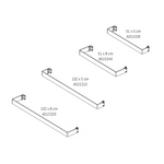 Climastar Handtuchhalter in zeitlosem Design, tiefe 5 cm und Länge 51 cm, ideal für jeden Badezimmerstil.