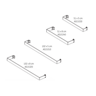 Climastar Handtuchhalter in zeitlosem Design, tiefe 5 cm und Länge 51 cm, ideal für jeden Badezimmerstil.