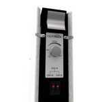 Climastar Optimax Infrarotheizung in Weiss mit Aluminiumgriff, mobil, Multi-Power 1000-2000 Watt, 56 cm hoch.